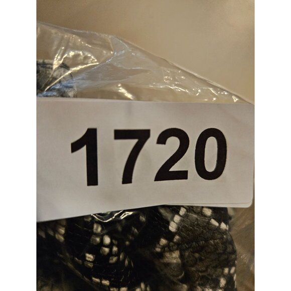 Thread & Supply Snake Print Straight Skirt Knee Length X-Large Black Gray White - Picture 6 of 6